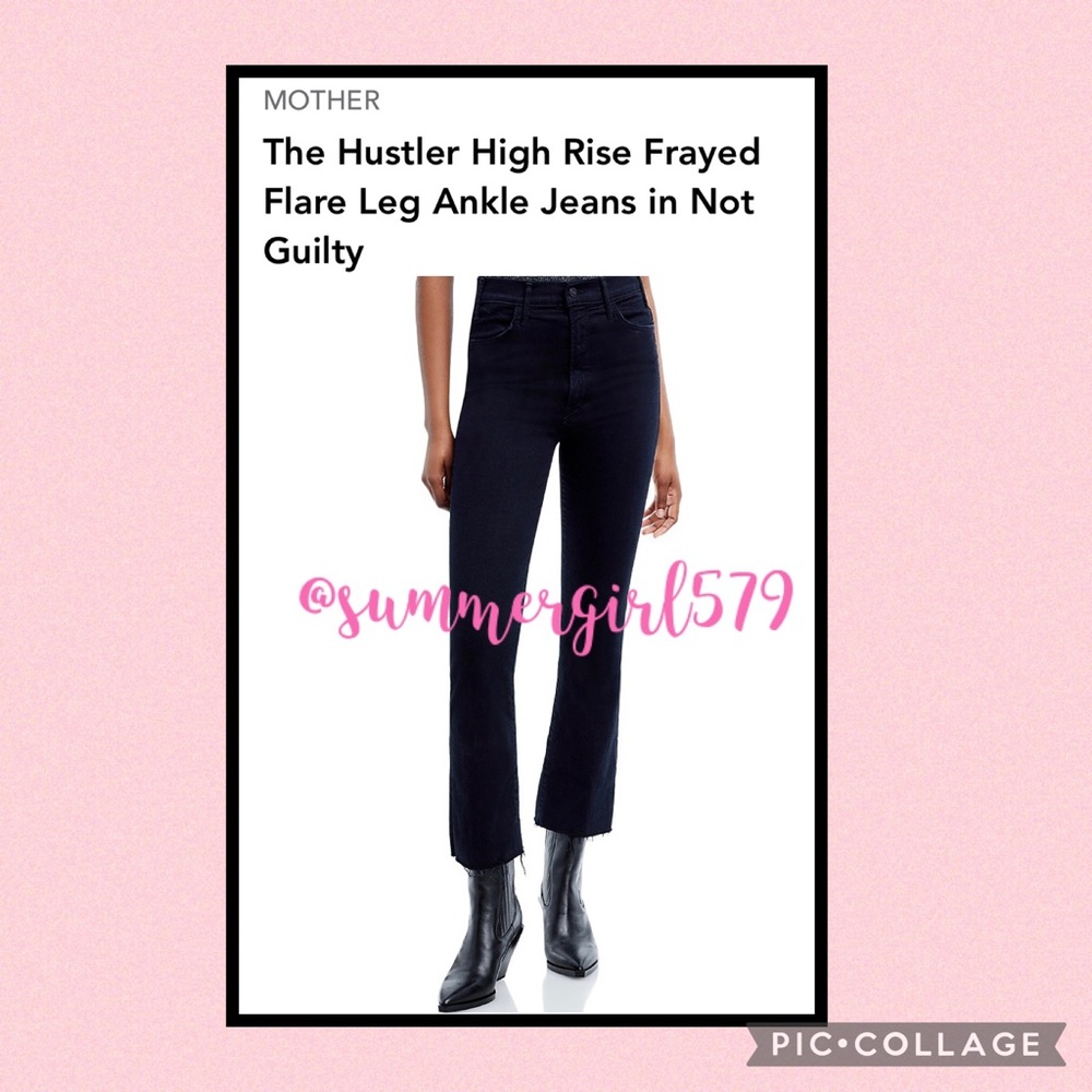 NWOT MOTHER The Hustler High Rised Frayed Ankle Jeans